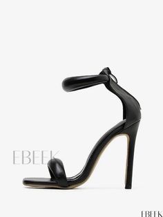 Ebeek - Elegant Womens Puffer Ankle Strap Stiletto Heel Sandals - Perfect for Proms and Bridesmaids Evening Style, Cocktail Formal, Modern Shoes, Style Chic, Heel Sandals, Stiletto Heel, Ankle Strap, Stiletto Heels, Sandals Heels