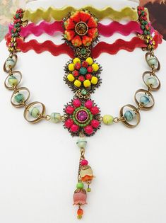 Bohemian Festival Choker With Adjustable Chain, Multicolor Jeweled Choker Necklace, Bohemian Beaded Choker With Adjustable Chain, Adjustable Jeweled Festival Jewelry, Bohemian Jeweled Choker As Gift, Bohemian Jewel Choker As Gift, Bohemian Jeweled Choker Gift, Festival Beaded Choker With Adjustable Chain, Adjustable Multicolor Beaded Chain Choker