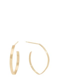 "Find LANA JEWELRY Mini Thick Flat Blake Hoops on Editorialist. LANA \"Blake\" flat hoop earrings in 14-karat gold. Approx. 1.2\"L (30mm). Post backs for pierced ears. Imported." Chic Small Hoop Jewelry With Polished Finish, Chic Polished Small Hoop Jewelry, Chic Hoop Jewelry For Anniversary, Modern Yellow Gold Hoop Jewelry, Everyday Luxury Chic Hoop Jewelry, Chic Everyday Luxury Hoop Jewelry, Flat Hoop Earrings, Lana Jewelry, Pierced Ears