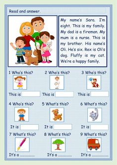 the worksheet for reading with pictures and words to help kids learn how to read