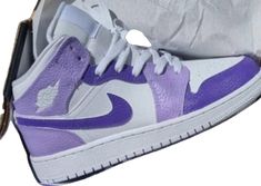 Custom Air Jordan 1, Artist Gifts, The Purple, Custom Shoes, Air Jordan 1, Jordan 1, For Friends, Air Jordan, Unique Style