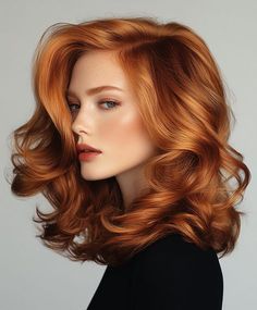 Long Bob Red Hair, Bright Copper Hair, Red Hair Ideas, Cola Hair, Queen Beyonce, Redhead Hairstyles, Flame Hair, Short Haircuts For Black Women, Shag Cut