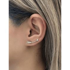 Chic Trendy Silver Arrow Ear Crawler Earrings - Height: Approximately 0.9: - Width: Approximately 0.2" - Alloy Silver Arrow, Ear Crawler Earrings, Ear Climbers Earrings, Arrow Earrings, Crawlers Earrings, Minimalist Earrings Studs, Climber Earrings, Beaded Drop Earrings, Arrow Design