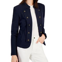 Tommy Hilfiger Navy Blue Blazer Jacket In Size Medium. New With Tags. Measurements Are Shown In Photos. Soft Like A Sweatshirt But Very Classy. Does Not Button Closed, Meant To Be Worn Open As Shown. Beautiful Button Detail. Two Front Pockets. Stretchy And Soft Material. Please Refer To Photos For Exact Size And Details. Tommy Hilfiger Denim Jacket, Womens Blazer Coat, Tommy Hilfiger Coat, Elbow Patch Blazer, Band Jacket, Red Blazer Jacket, Navy Military, Navy Blue Blazer, Tommy Hilfiger Jackets