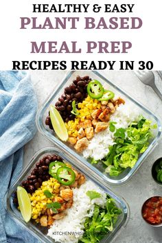 healthy and easy meal prepped in 30 minutes or less with the help of this recipe