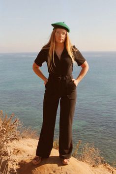 The California Shake Jumpsuit in Black – Miracle Eye Casual Fitted Jumpsuits And Rompers With Belt Loops, Fitted Casual Jumpsuits And Rompers With Belt Loops, Belted Short Sleeve Jumpsuits And Rompers For Work, Short Sleeve Belted Jumpsuits And Rompers For Work, Short Sleeve Jumpsuits And Rompers For Workwear, Belted Short Sleeve Jumpsuits For Work, Workwear Jumpsuits With Short Sleeves And Belt Loops, Trendy Short Sleeve Jumpsuits And Rompers For Work, Trendy Short Sleeve Jumpsuits For Work