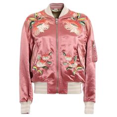 A pearl for genuine collectors! A rare find Gucci 'Guccification' silk bomber jacket with 'flora' embroidery and teddy bear appliqué at back. Boutique price 4,000$ Size mark 40 IT. Condition is pristine. Gucci Sweater, Gucci Jacket, Mario Testino, Chic Leather, Gucci Gucci, Elizabeth Taylor, Cara Delevingne, Grace Kelly, Pink Silk