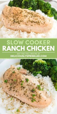 You're just 3 steps away from this easy meal! This crockpot chicken recipe will become one of your go-to weeknight dinner ideas. You can't go wrong with this Slow Cooker Ranch Chicken that's creamy, juicy, and flavorful!