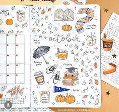 Bullet Journal Gilmore Girls Theme, Bullet Journal October Spread, October Bullet Journal Ideas, Halloween Bujo, October Spread, October Bullet Journal, Journal October, Studying Girl