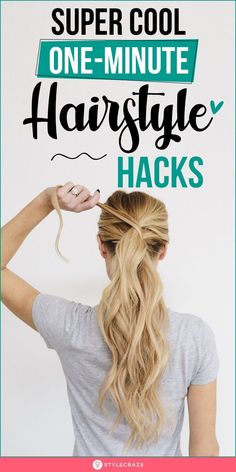 Easy Hairstyles Quick To Do On Yourself, Easy Ways To Fix Long Hair, Quick Easy Hairstyle Long Hair, Simple Ways To Put Hair Up, How To Easily Style Long Hair, Easy Stay At Home Hairstyles, Easy Hair Styles To Do On Yourself For Beginners, Easy Styles For Straight Hair, 3 Minute Hairstyles