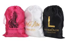 Hair extensions wig satin drawstring pouch with brand logo custom, free sample provide to you. Shoes Packaging, Edge Scarf, Silk Bag, Human Virgin Hair, Wedding Favor Bags, Wholesale Bags, Favor Bag