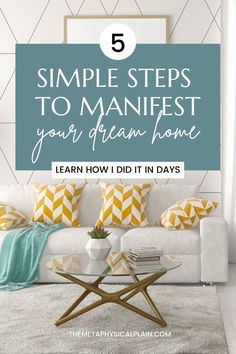 Five simple steps to manifest your dream home. Learn how I did it in days and how you can too. Manifesting A New Home, Manifest A House, My New Home, Buying Process, Law Of Attraction Tips, The Law Of Attraction, Inside Me, House Hunting, Housing Market