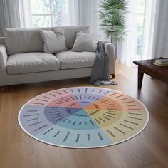 Feelings Wheel Round Rug 60 Round Rug Emotions Chart - Etsy Feel Wheel, Emotions Chart, Emotions Wheel, Feelings Wheel, Emotion Chart, Counseling Office, Grounding Techniques, Therapist Office, Therapy Office Decor