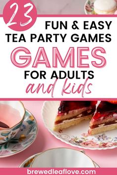 tea party games for adults and kids