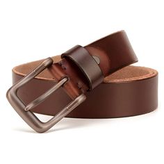 Offrez-vous un style classique et sophistiqué avec la ceinture en cuir Tesauro pour homme. Fabriquée avec du cuir pleine fleure de qualité, elle offre un confort et une flexibilité inégalés. La boucle antracite ajoute une touche moderne à cette pièce intemporelle. Brown Bridle Leather Belt With Removable Buckle, Classic Brown Bridle Leather Belt, Brown Bridle Leather Belt Buckles With Leather Strap, Vintage Brown Leather Belt With Removable Feature, Masculine Brown Leather Belts And Suspenders, Masculine Leather Belt And Suspenders Set, Classic Brown Leather Belt Buckles, Brown Leather Belt Buckles For Business, Brown Leather Belt Buckle For Business