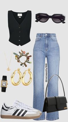 Stylish Spring Outfit, Everyday Fashion Outfits, Classy Fashion, Baggy Pants, Cute Outfit