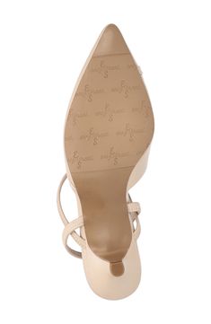 High-gloss trim adds a chic pop of style to this slingback pump shaped by a pointed toe and balanced on a kitten heel. 1 3/4" heel Synthetic upper/textile lining/rubber sole Imported Easy Street, Slingback Pump, Women's Pumps, High Gloss, Kitten Heels, Nordstrom, Pumps, Heels