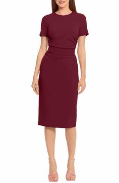 Maggy London Short Sleeve Necktie Midi Dress | Nordstromrack Maggy London, Short Sleeve Dress, Well Dressed, Retro Inspired, Necktie, Sleeve Dress, Neck Tie, Casual Dresses, Short Sleeve Dresses