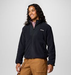 This essential fleece jacket goes with anything and everything, with a simple zip-up construction, warm high collar, and stretch binding for additional protection from the cold. Everyday Jacket, Columbia Fleece, Columbia Sportswear, Friday Sale, Black Friday Sale, High Collar, Zip Up, Fleece Jacket, Vest Jacket