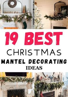 Modern Farmhouse Christmas Mantle Decor, How To Decorate A Fire Place Mantle For Christmas, Mantel Ideas For Christmas, Christmas Mantle Decor Traditional, Christmas Decor Mantel Ideas, Mantel Decorating Ideas For Christmas Rustic Simple, Elegant Christmas Mantels, French Country Mantel Decorating Ideas