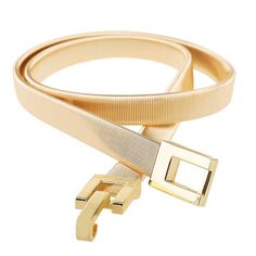 Adjustable Belt Band With Simple Buckles Fits Regular Waistline, Is A Bit Wider Than 1/2" Presenting The Perfect Look Of A Fine. Made With Good Elastic Metal, Not Only Contributes To Durable Wearing, But Also Is Convenient And Easy To Wear Or Take Off. Gold Skinny Waist Belt In Two Sizes, Small Fits Waist From 25.5”-30”, Medium Fits Waist From 28.5”-33”. Camo Dog Collars, Vintage Vacation, Double Buckle Belt, Festival Birthday, Belt Gold, Chain Belts, Coachella Festival, Style Steal, Gold Belts