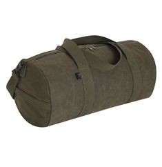 Rothco has taken our classic duffle bag and enhanced the canvas material with a wax/oil treatment that provides a water-resistant finish. The addition of a fully lined interior provides added protection for your personal belongings. For ease of carrying the bag is equipped with a detachable and adjustable shoulder strap and twin carry handles. Measuring 19" x 9", Rothco's waxed canvas duffle bag is perfect for taking on your next adventure from the great outdoors to the gym. Water Resistant Wax Waxed Canvas Duffle Bag, Canvas Gym Bag, Canvas Duffle Bag, Gym Essentials, Theatre Costumes, Oil Treatments, Waxed Canvas, Sport Bag, Duffel Bag