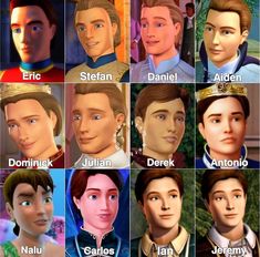 an image of many different people in the same avatars for each character's face