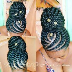 Cornrow Updo Hairstyles, Cornrows Updo, Black Hair Updo Hairstyles, Braided Hairdo, Feed In Braids Hairstyles, Goddess Braids Hairstyles, African Hair Braiding Styles, Braided Bun Hairstyles, Braids Hairstyles Pictures