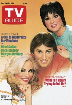 the cover of tv guide magazine with two women