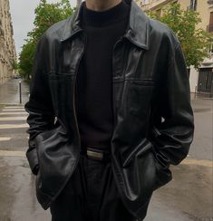 Turtle Neck And Leather Jacket, Turtle Neck Leather Jacket, Turtle Neck Outfit Aesthetic, Turtle Neck Aesthetic, Turtle Neck Outfit Men, Turtle Neck Outfit, Leather Jacket Outfit Men, Black Outfit Men, Aesthetic Outfits Men