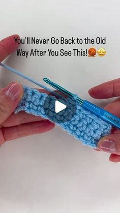 someone is crocheting an object with their fingers and holding it in one hand