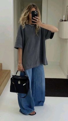 Pakaian Hipster, Oversize Outfit, Looks Jeans, Tomboy Outfits, Mode Inspo, Looks Style