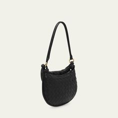 Bottega Veneta "Gemelli" shoulder bag in  intrecciato leather   Rolled shoulder strap Zip top closure  Exterior, small zip pouch bag  Approx. 7.5"H x 9.4"W x 2.8"D Made in Italy Evening Pouch Shoulder Bag With Intrecciato Weave, Formal Woven Leather Hobo Shoulder Bag, Evening Woven Leather Bucket Shoulder Bag, Daily Use Pouch Shoulder Bag With Intrecciato Weave, Daily Use Intrecciato Weave Pouch Shoulder Bag, Formal Pouch Shoulder Bag With Braided Handles, Formal Handheld Shoulder Bag With Braided Handles, Evening Hobo Bag With Intrecciato Weave, Formal Shoulder Bag With Braided Handles