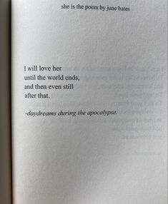 an open book with some type of poem on it's page and the words above it