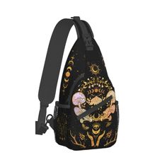 PRICES MAY VARY. Witchy Crossbody Bags: Witchy Crossbody Bags: The Witchy sling bags feature enchanting designs and colors.Embrace your inner witch with our Witchy Crossbody Bags High Quality Material:The Mushroom Moth Sling pack bag for women & men is made of high-quality polyester composite cloth, with good wrinkle resistance and durability. Meanwhile the breathable shaped padded shoulder strap and back panel is extremely comfortable and lightweight, which will release heat rather than accumul Gifts For Little Witches, Mushroom Handbags, Whimsigoth Fashion, Travel Crossbody Bags, Witch Bag, Witch Gifts, Inner Witch, Sunscreen Spray, Gothic Witch