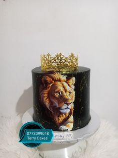 Lion cake idea for her 30th Birthday, 30 Years, Lion, Birthday Cake, Crown, Pasta