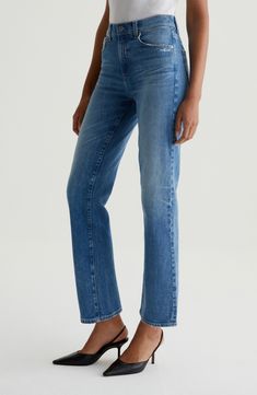 Keep it classic in easy-fitting straight-leg jeans made from premium Italian stretch denim and slightly distressed at the edges for lived-in style. 29 1/2" inseam; 16" leg opening; 10 1/4" front rise; 14" back rise (size 29) Zip fly with button closure Five-pocket style 98% cotton, 2% elastane Machine wash, tumble dry Imported Classic Straight Leg Flare Jeans With Frayed Hem, Classic Straight Cropped Jeans With Frayed Hem, Classic Straight Leg Cropped Jeans With Frayed Hem, Classic Flare Jeans With Frayed Hem, Classic Rigid Denim Flare Jeans, Classic Straight Flare Jeans With Frayed Hem, Classic Jeans With Frayed Hem, Classic Straight Leg Jeans With Frayed Hem, Everyday Jeans With Relaxed Fit, Straight Silhouette