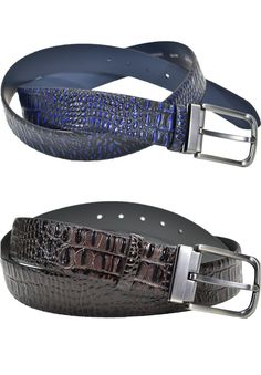 Marcello B08 Stamped Horn Back Croc Leather Belt https://marcellosport.com/collections/belt/products/b08-stamped-horn-back-croc-leather-belt  Outstanding horn back crocodile, stamped leather. An excellent choice for jeans, casual pants or even when dressed but need a little attitude. Brushed nickel buckle. Width: 40mm (approx. 1.57").  Outstanding horn back crocodile, stamped leather men's belt  Width: 40mm (approx. 1.57"), sizes 30-44. Raised horn back style croc with excellent coloration. Sati