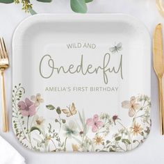 Wild & Onederful Wildflower 1st Birthday Party Paper Plates Wildflower 1st Birthday Party, Wild And Onederful, Wildflower Party Theme, Wildflower 1st Birthday, Wildflower Birthday Party, Wildflower Party, Wildflower Birthday, Onederful Birthday, Baby's 1st Birthday