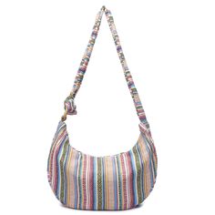 PRICES MAY VARY. Nylon zipper closure .this is printed hippie crossbody bag. Unique long sling design, Many ways to carry: Easy to match your garments. The outside is a soft canvas ,The inner fabric is also soft denim. So this hobo sling bag is very wear-resistant and dust-proof. Cleaning is also very convenient. Size:16" (W) x 9.5" (H) x 3.25" (D) . It is bigger than 16A paper. You can put iPad, book,sun umbrella and so on. There are one small pocket and one zipper pocket. You can take your cel Hobo Sling Bag, Boho Sling Bag, Sling Bag Canvas, Sun Umbrella, Bag Canvas, Boho Women, Everyday Items, Hand Bags, Cotton Bag