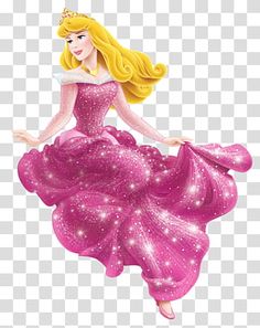 a princess in a pink dress flying through the air with stars on her skirt, transparent background