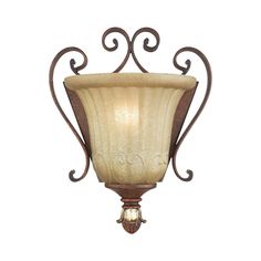 an ornately designed light fixture on a white background with clippings to the side