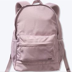 Brand New In Original Packaging Pink Bookbag, Vs Pink Backpack, Coquette School, Pink Backpacks, Pink Backpack Victoria Secret, Victoria Secret Backpack, Back To School Bag, Yo Momma, School Bag Essentials