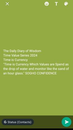 the daily diary of wisdom time value series 2012 - screenshote 1