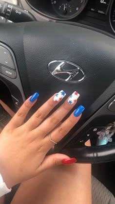 Western Style Nails, Country Acrylic Nails, Rodeo Nails, Nail 2022, Nails Acrylic Coffin, Usa Nails