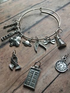 the doctor who inspired charm bracelet is on display