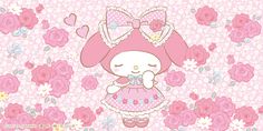 My Melody Official Art, My Melody Pc Wallpaper, My Melody Desktop Wallpaper, My Melody Banner, Melody Hello Kitty, Forever Friends