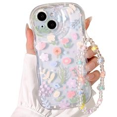 Wavy Phone Case, Preppy Phone Case, Girl Iphone Cases, Aesthetic Phone Case, Cute Flower, Cartoon Pattern