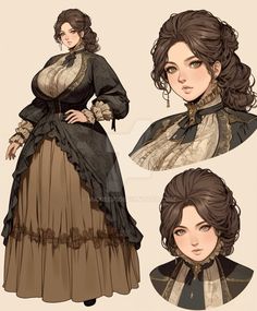 Victorian Drawing Reference, Medival Outfits Woman Drawing, Plus Size Fantasy Art, Middle Aged Woman Character Design, Viking Woman Art, Old Woman Character Design, Thick Female Character Art, Chubby Female Character Art, Noble Aesthetic