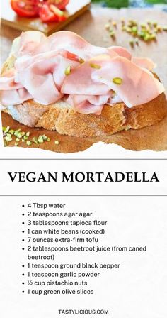 best mortadella alternative vegan mortadella recipe ingredients what to use instead of mortadella what to replace with mortadella Mortadella Recipe, Olive Loaf, Vegan Finger Foods, Vegan Party Food, Luncheon Meat, Popular Appetizers, Vegan Party, Meat Substitutes, Lunch Meat